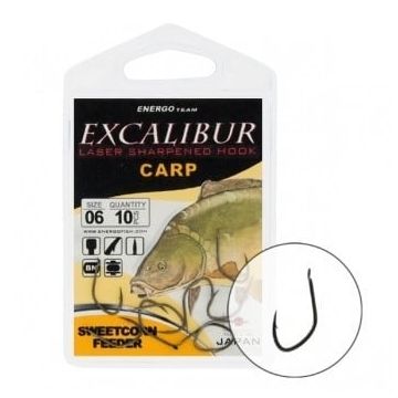 Carlige Excalibur Sweetcorn Feeder NS diverse marimi (Marime: 14)
