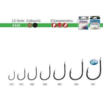Carlige forjate LS-3320F BL Gamakatsu (Marime Carlige: Nr. 2)