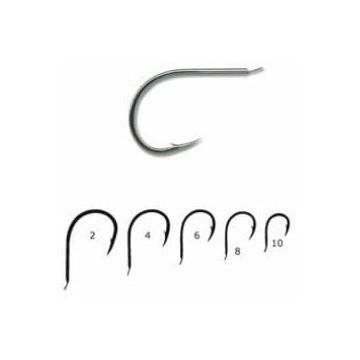 Carlig Mustad nichel forjat revers rotund 10001BLN/10buc plic (Marime Carlige: Nr. 1)