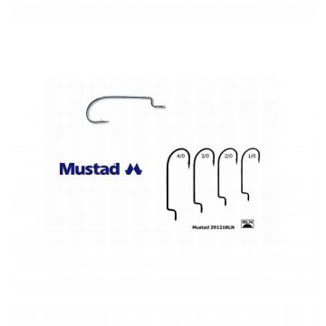 Carlig nichel offset pentru twister MUSTAD (Marime Carlige: Nr. 1/0)