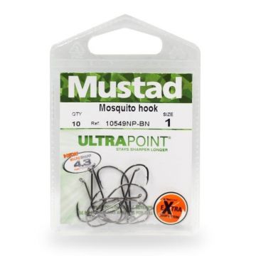 Carlige Mustad Ultrapoint 10549 nichel negru, 10buc (Marime: 8)