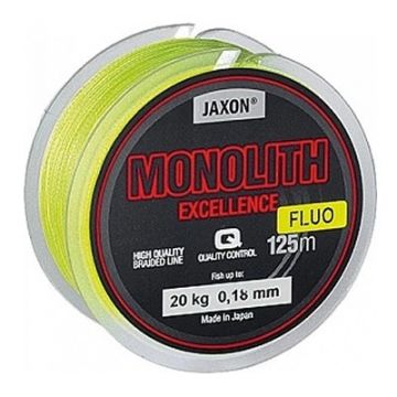Fir textil Monolith Excellence fluo 125m Jaxon (Diametru fir: 0.10 mm, Culoare fir: fluo)