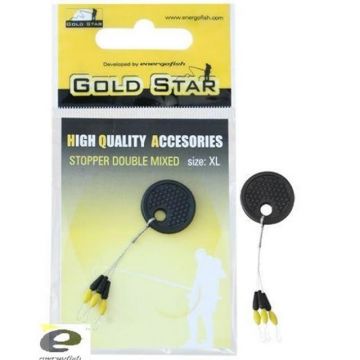 Opritor Dublu GS negru / galben Gold Star (Marime: XL)