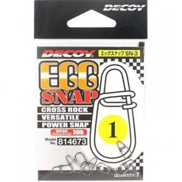 Agrafe cu prindere rapida Decoy SN-3 Egg Snap, 7buc (Marime Agrafa: 4)
