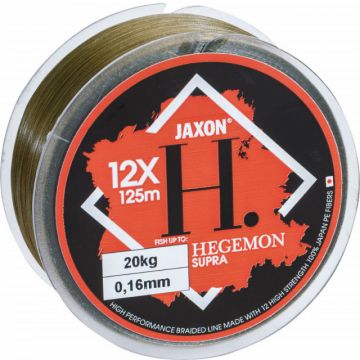 Fir Textil Jaxon Hegemon Supra 12 X, Olive, 125m (Diametru fir: 0.18 mm)