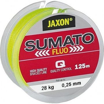 Fir textil Sumato Fluo 125m Jaxon (Diametru fir: 0.10 mm)