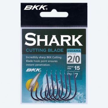 Carlige BKK Iseama Shark, Black Nickel (Marime Carlige: Nr. 1)