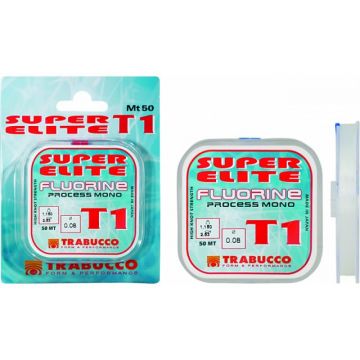 Fir Super Elite Fluoroline 50m Trabucco (Diametru fir: 0.14 mm)