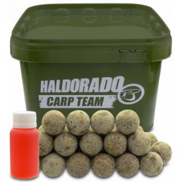 Boiles Haldorado Big Feed C21, galeata 1kg + 100 ml aroma, 21mm (Aroma: Crap Salbatic)