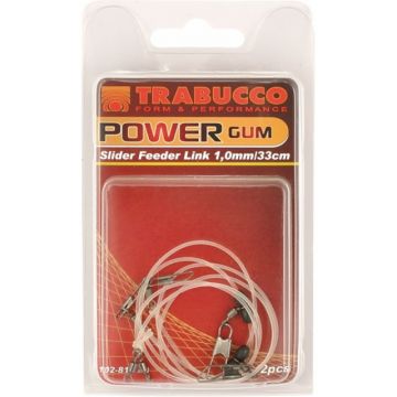 Montura feeder power gum 33cm/ 2buc plic Trabucco (Grosime Elastic: 1.0mm)