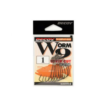 Carlige Offset Decoy Worm 9 Uppercut (Marime Carlige: Nr. 2/0)