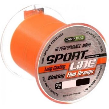 Fir Carp Pro Sport Line, Fluo Orange, 300m (Diametru fir: 0.28 mm)