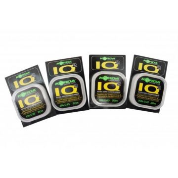 Fir Fluorocarbon pentru monturi IQ Extra Soft 20m Korda (Rezistenta: 12 lbs)