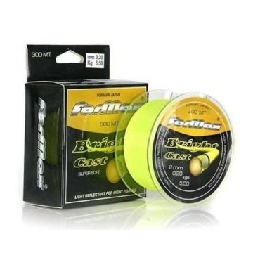 Fir Formax Bright Cast, Yellow Fluo, 300m (Diametru fir: 0.40 mm)