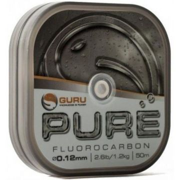 Fir Guru Pure Fluorocarbon, 50m (Diametru fir: 0.14 mm)