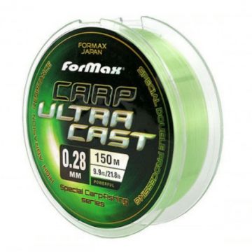 Fir Monofilament Formax Carp Ultracast, verde deschis, 300m (Diametru fir: 0.35 mm)