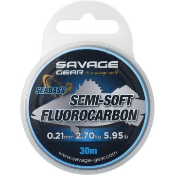 Fir Savage Gear Semi-Soft Fluorocarbon Seabass, 30m (Diametru fir: 0.21 mm) Fir Savage Gear Semi-Soft Fluorocarbon Seabass, 30m (Diametru fir: 0.21 mm)