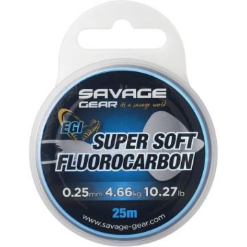 Fir Savage Gear Soft Fluorocarbon EGI, 25m (Diametru fir: 0.29 mm)