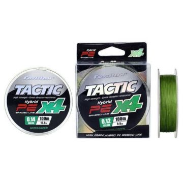 Fir Textil Formax Tactic PE X4, verde-fluo 100m (Diametru fir: 0.18 mm)