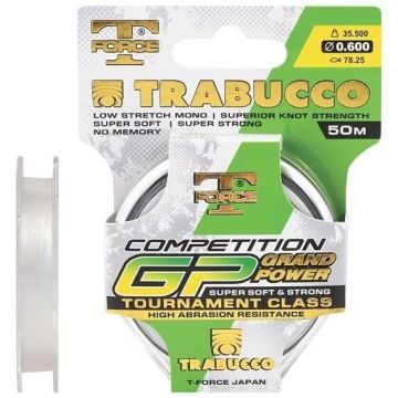 Fir Trabucco T-Force Competition GP, Transparent, 50m (Diametru fir: 0.08 mm)