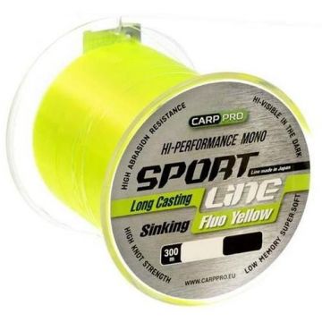 Fir Carp Pro Sport Line, galben-fluo, 300m (Diametru fir: 0.23 mm)