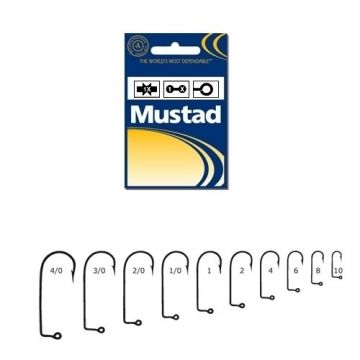 Carlig negru nichel pentru twister Mustad -100buc/plic (M.32629BLN.06) (Marime: 6)