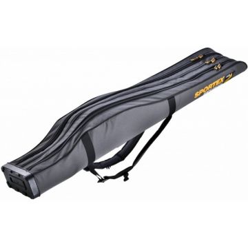 Husa Rigida Sportex Super Safe III Grey, 3 Lansete + 3 Mulinete (Lungime husa: 150 cm)