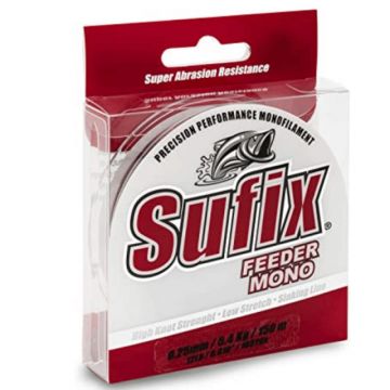 Fir Sufix Feeder Mono, Burgundy, 150m (Diametru fir: 0.20 mm)