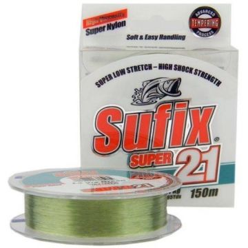 Fir Sufix Super 21 Low Stretch, Lo-Vis Green, 300m (Diametru fir: 0.16 mm)