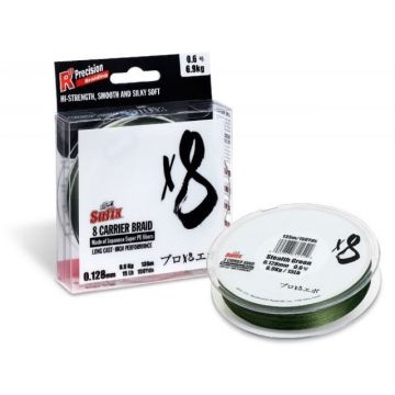 Fir textil Sufix Carrier Braid X8, Stealth Green, 135m (Diametru fir: 0.20 mm)