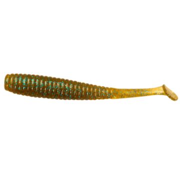 Shad Jackall Tail, Dark Cinnamon-Blue Flake, 7 cm, 6 buc