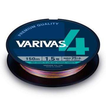 Fir textil Varivas PE 4 Marking Edition, Vivid 5 Color, 150m (Diametru fir: 0.14 mm)