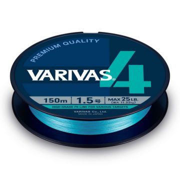Fir textil Varivas PE 4 Marking Edition, Water Blue, 150m (Diametru fir: 0.14 mm) Fir textil Varivas PE 4 Marking Edition, Water Blue, 150m (Diametru fir: 0.14 mm)