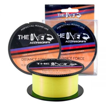 Fir Monofilament Distance Force Galben 270m The One (Diametru fir: 0.22 mm)