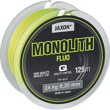 Fir textil Monolith Fluo 125m Jaxon (Diametru fir: 0.10 mm)
