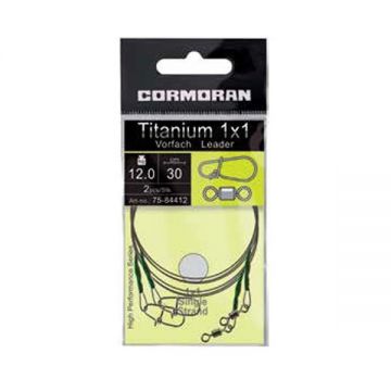 Struna Titanium 1x1/ 20cm / 12kg / 2buc/plic Cormoran