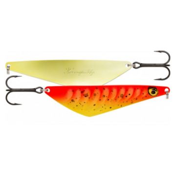 Lingurita Oscilanta Rapala Harmaja, culoare Gold Fluorescent Red, 11.6cm, 31g
