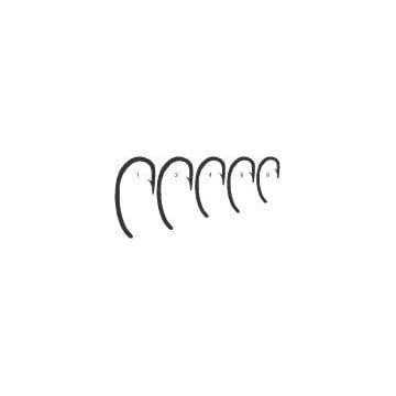Carlig crap Mustad XV2 Curved, nichel negru, 10 buc (Marime Carlige: Nr. 8)