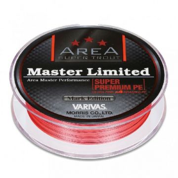 Fir textil Varivas Super Trout Area Master Limited Super Premium PE, orange, 75m (Rezistenta: 4.5 lbs)