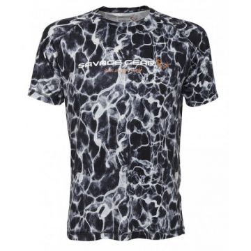 Tricou Savage Gear Night UV WaterPrint (Marime: XL)