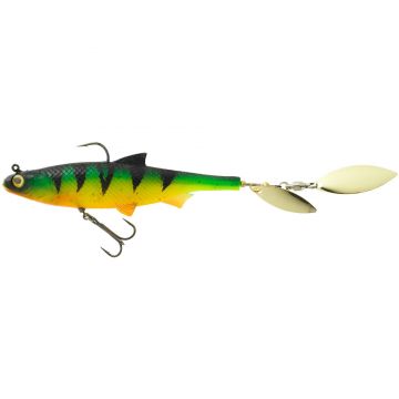 Twister SHAD cu paletă pescuit cu năluci ROACHSPIN 120 FIRETIGER