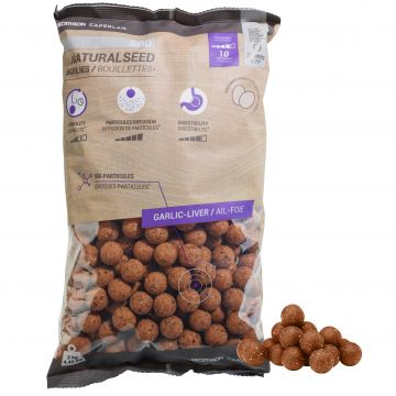 Boilies Pescuit la Crap NATURALSEED 20mm 2kg Usturoi/Ficat