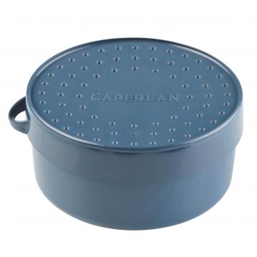 Cutie rotundă momeală cu diametru de 80 MM și capac cu orifcii LVB 0,2L