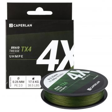 Fir Textil TX8 300 m Verde Pescuit cu Năluci