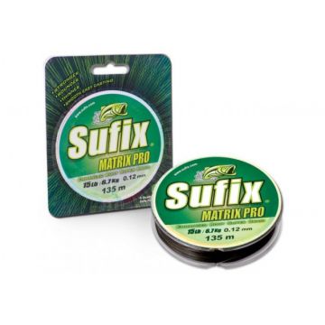Fir textil Sufix Matrix Pro Midnight, verde, 135m (Diametru fir: 0.18 mm)