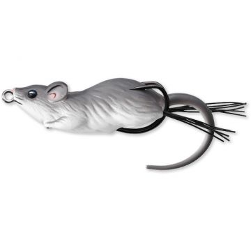 Naluca Livetarget Hollow Mouse, culoare Grey-White, 7cm, 14g