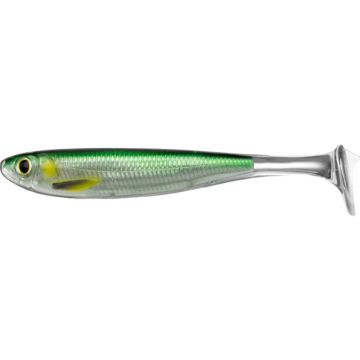 Shad Livetarget Slow-Roll Mullet Paddle Tail, culoare Silver, 10cm, 4buc