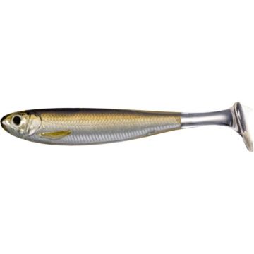 Shad Livetarget Slowroll Shiner Paddle Tail, culoare Silver-Brown, 8.5cm, 4buc