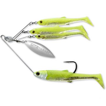 Spinnerbait Livetarget Rig, Small, culoare Chart-Silver, 7g