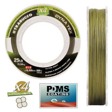 Fir Trabucco X4 Power Moss Green, 150m (Diametru fir: 0.14 mm)